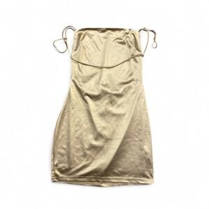 Better Be Gold mini bodycon dress Women Large L
